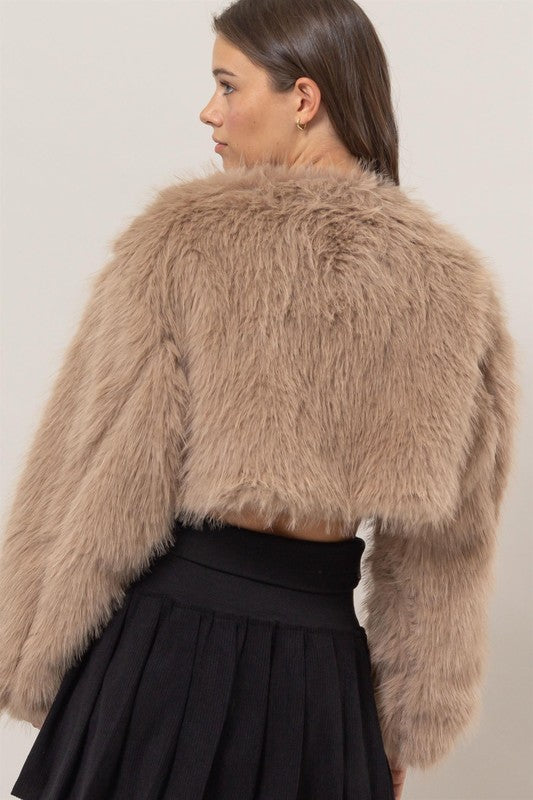 CROP FUR BOLERO