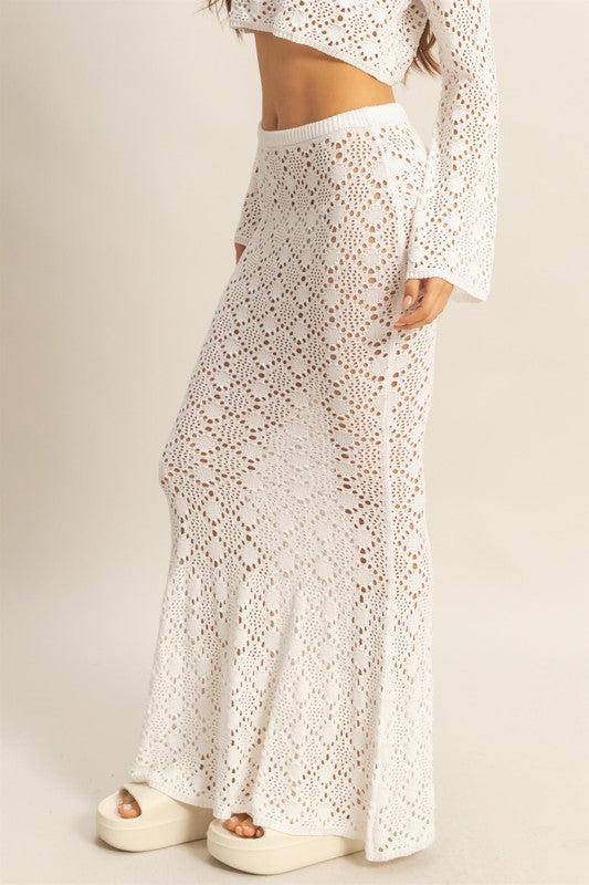 CROCHET MAXI SKIRT