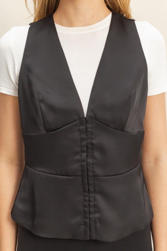SATIN VEST TOP