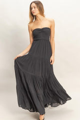 SERENA - SMOCK TUBE MAXI DRESS