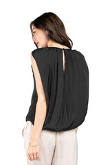 BOXY - SHEERING TOP W/ TIE