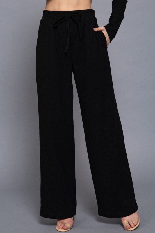 WEEKEND - TEXTURED PULL ON PANTS