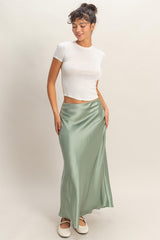 SIENNA - MAXI SATIN SKIRT
