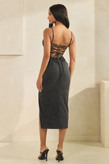 MIDNIGHT - SPARKPLE TIE DRESS