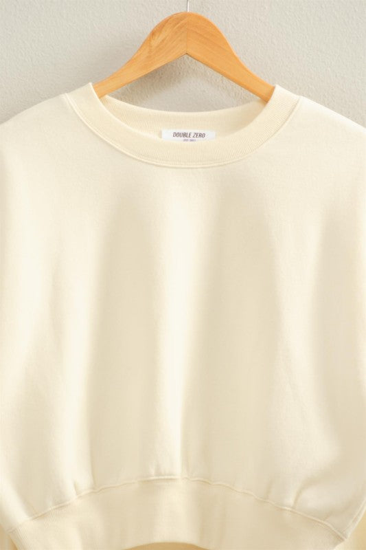 CROP CREW SWEATSHIRT