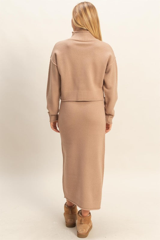 ALI - 2 MOCK TEXTURED SWEATER