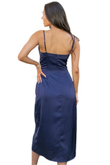 EMMA - WRAP SLIP DRESS