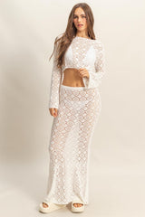 CROCHET MAXI SKIRT