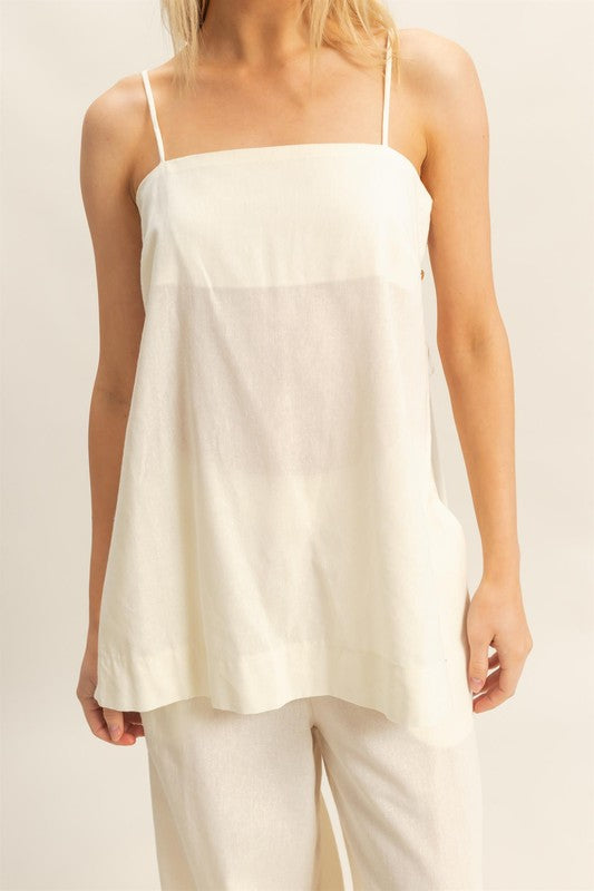 KATRINA - CAMI TUNIC WITH BUTTONS