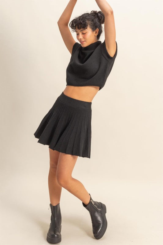 GIULIA - KNIT FLARE SKIRT