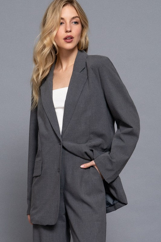 SLATE - OVERSIZE BLAZER