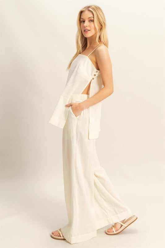 KATRINA - CAMI TUNIC WITH BUTTONS