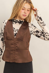 SATIN VEST TOP