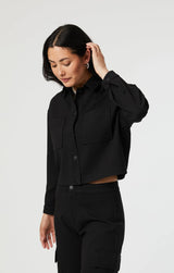 SHIRLEY - BLACK MOVE STRETCH JACKET by MAVI