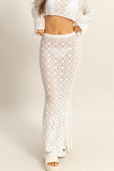 CROCHET MAXI SKIRT