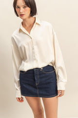 OVERSIZE SATIN SHIRT