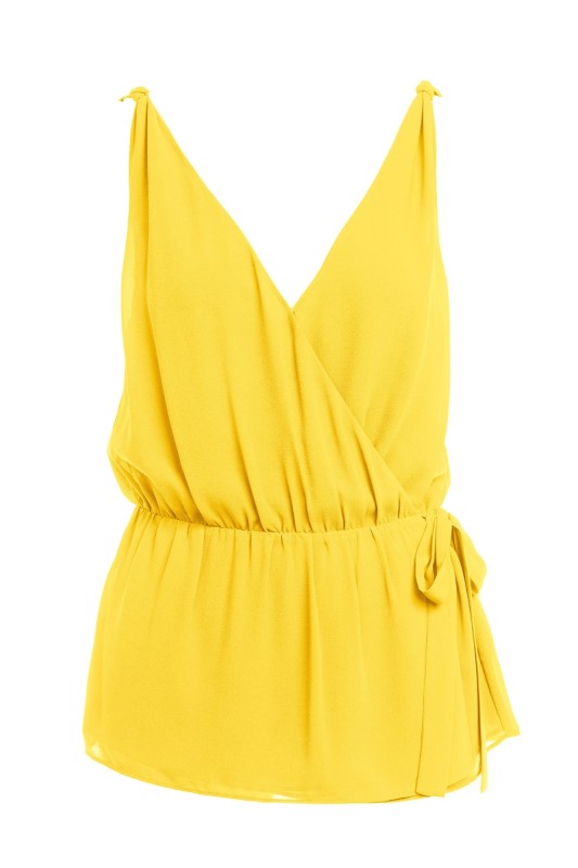 CHIFFON WRAP CAMI TOP