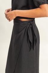 SORRENTO - WRAP MIDI SKIRT