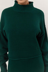 ALI - TEXTURED MOCK SWEATER