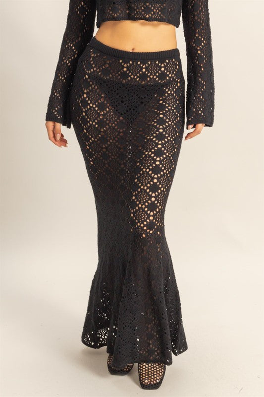 CROCHET MAXI SKIRT