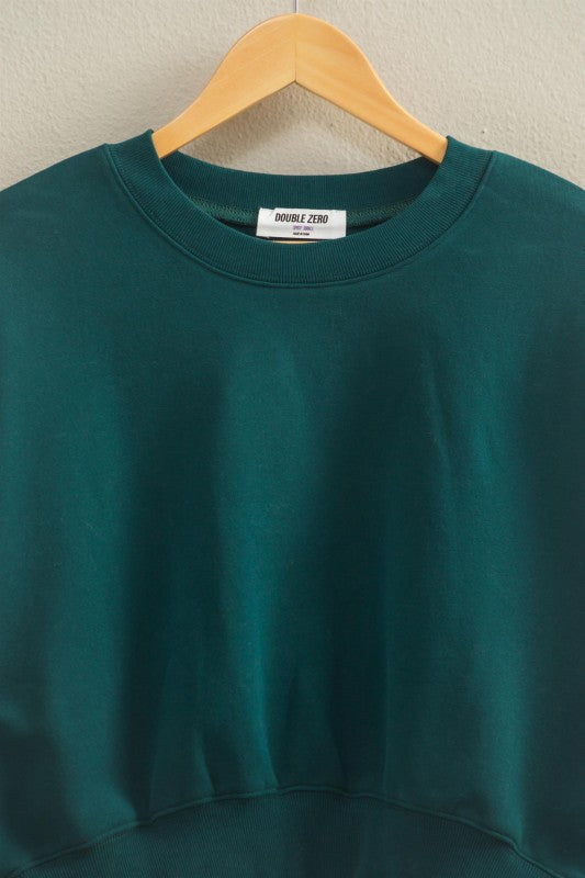 CROP CREW SWEATSHIRT
