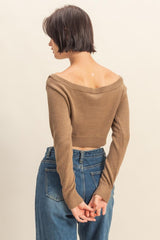 OFF SHOULDER CARDIGAN