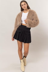 CROP FUR BOLERO