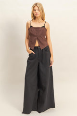 BLACK WIDE LEG JEAN