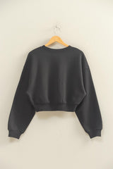 CROP CREW SWEATSHIRT