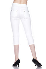 PREMIUM DENIM STRETCH CAPRI