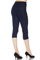 PREMIUM DENIM STRETCH CAPRI