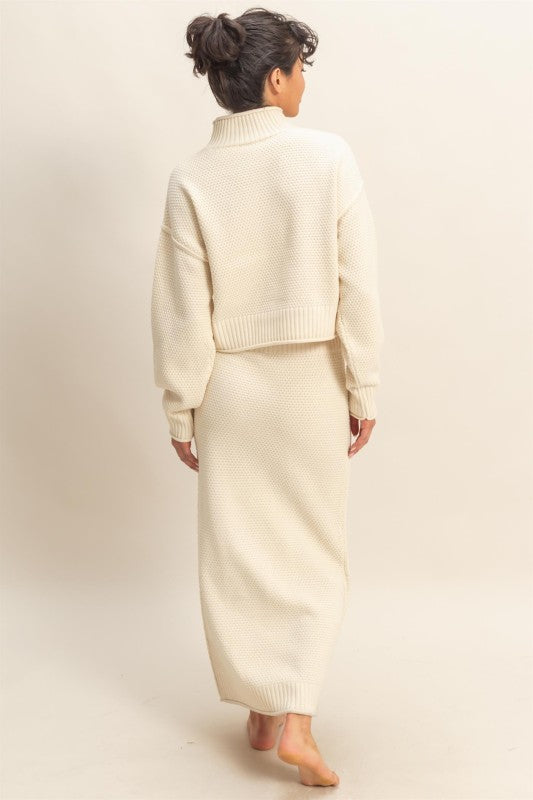 ALI - 2 MOCK TEXTURED SWEATER