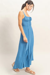 ELISE - TIE BACK SWISS DOT DRESS
