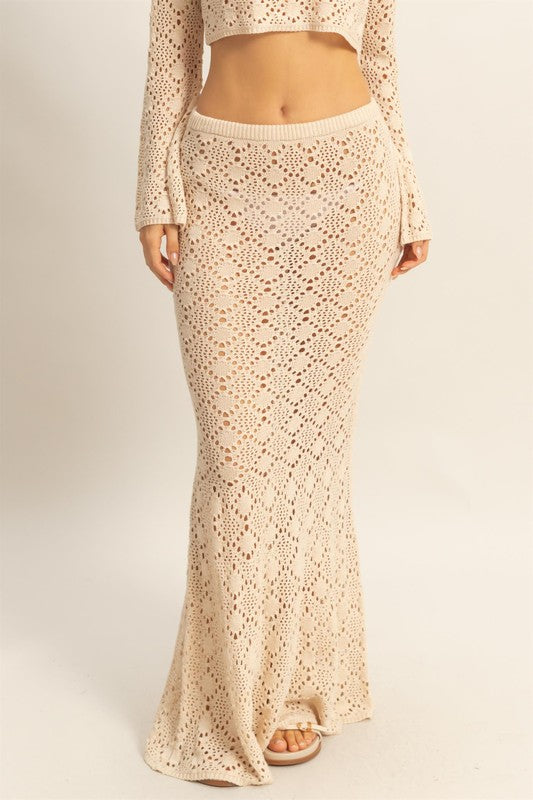 CROCHET MAXI SKIRT