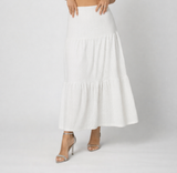 ROMANCE - TEXTURED MIDI SKIRT