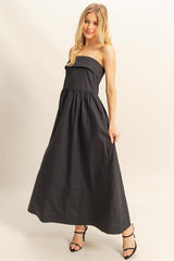 IT GIRL - COTTON FOLD TUBE DRESS