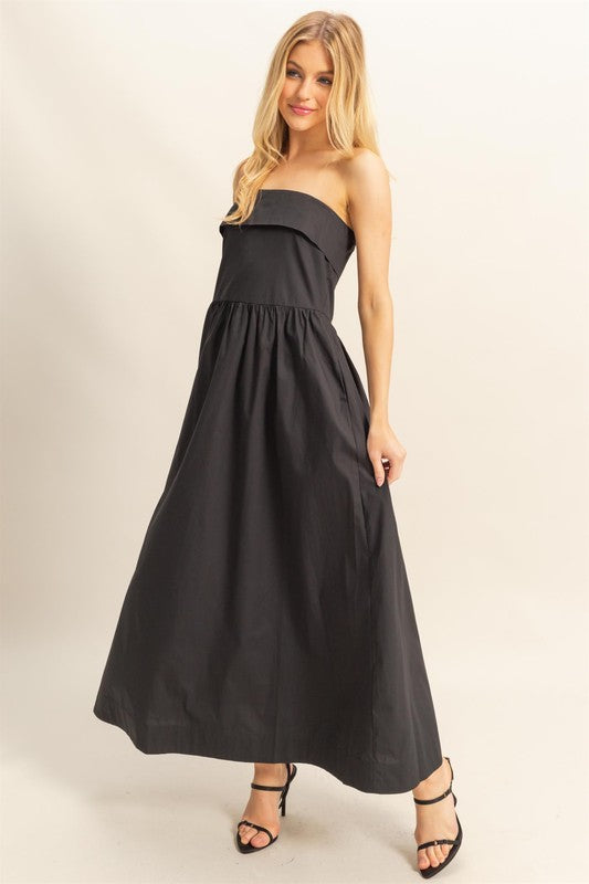 IT GIRL - COTTON FOLD TUBE DRESS