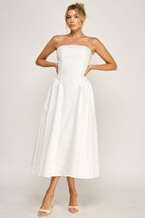 SARA - TUBE TIE BACK FLARE DRESS