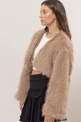 CROP FUR BOLERO