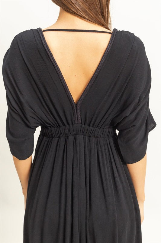 CLEO - GAUZE KIMONO MAXI DRESS