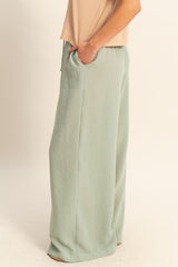 DRAWSTRING - WIDE LEG PANTS