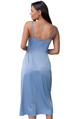 EMMA - WRAP SLIP DRESS