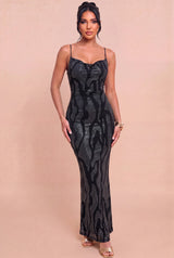 SHERIDAN - TIE BACK SPARKLE DRESS