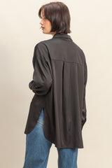 OVERSIZE SATIN SHIRT