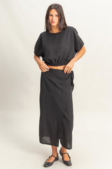 SORRENTO - WRAP MIDI SKIRT
