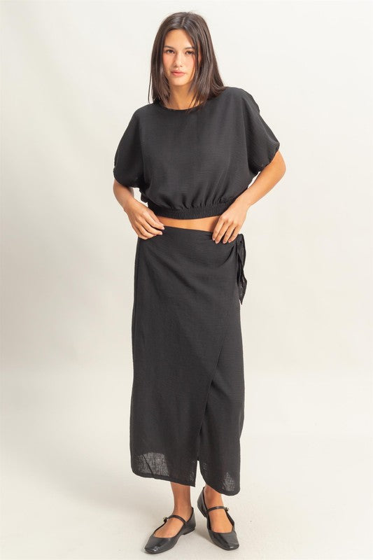 SORRENTO - WRAP MIDI SKIRT
