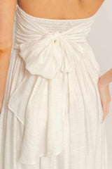 SIENNA - SMOCK TUBE TIE DRESS