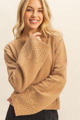 EMBROIDERED DETAIL SWEATER