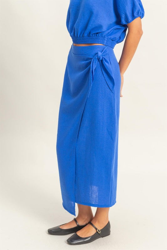 SORRENTO - WRAP MIDI SKIRT