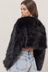 CROP FUR BOLERO